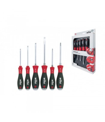 Set 6 surubelnite WIHA SoftFinish cu hexagon de antrenare si capac din otel 21251