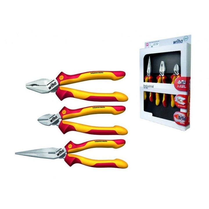 Set 3 clesti izolati electric WIHA Industrial Electric