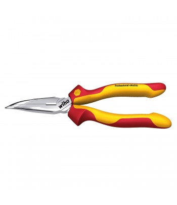 Cleste cu varf lung. semirotund. curbat si falci de taiere. izolat electric VDE-GS WIHA Professional Electric 160