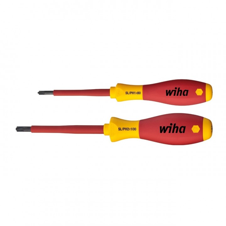 Set 2 surubelnite Xeno WIHA SoftFinish izolate electric VDE-GS