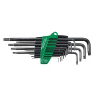 Set 13 chei imbus Torx T5-T45 forma L cu un cap rotunjit WIHA ProStar