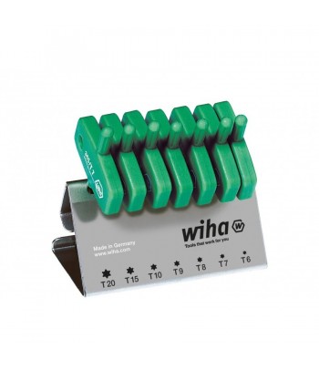 Set 7 chei Torx  T6 - T20 cu maner WIHA in stand de lucru