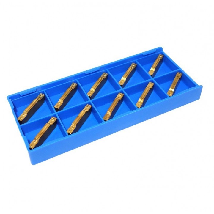 Set 10 Placute amovibile, vidia MGMN 300 TiN pentru canelare