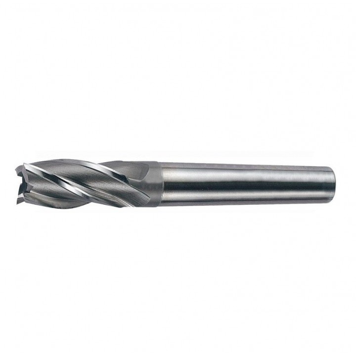 Freza cilindro-frontala cu coada conica, cu 4-8 dinti, HSS, DIN 845, STAS 1683, Tip N