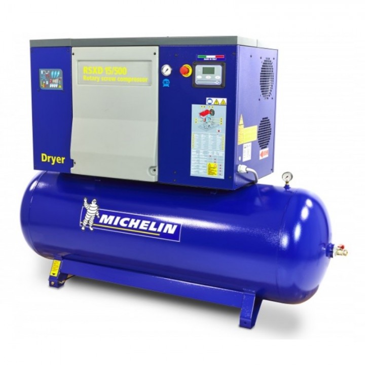Compresor cu surub, MICHELIN, 20 CP, 500 litri, cu uscator de aer