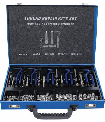 Set reparatie filete M5 - M12 130 piese