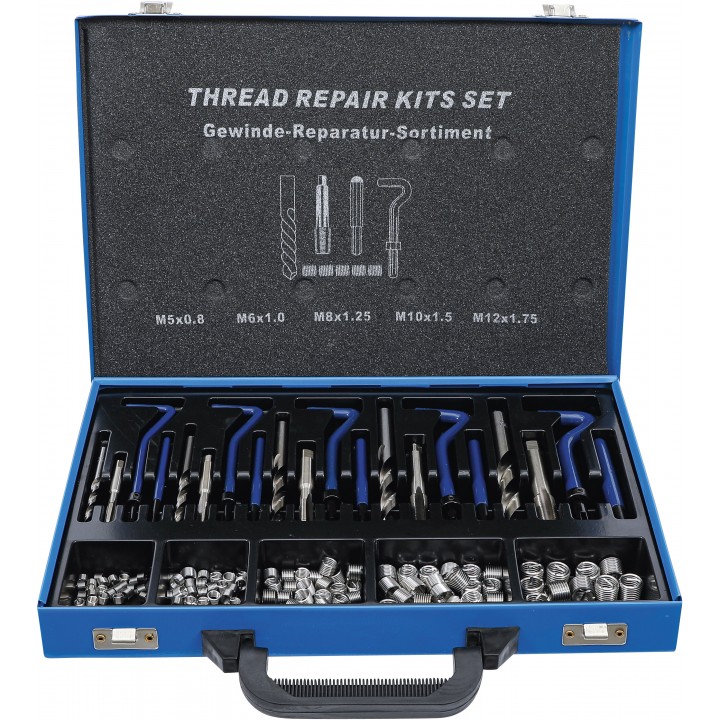 Set reparatie filete M5 - M12 130 piese