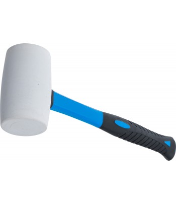 Ciocan de cauciuc coada fibra de sticla cap alb diametru 64 mm 750 g