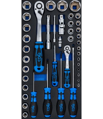 Suport organizator pentru carucior pentru BGS 2002 Set chei tubulare si surubelnite 43 piese
