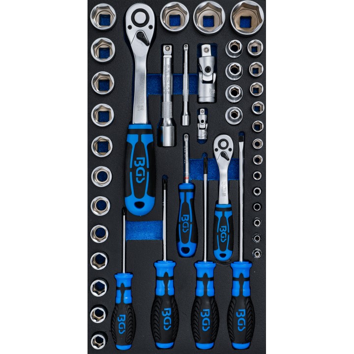 Suport organizator pentru carucior pentru BGS 2002 Set chei tubulare si surubelnite 43 piese
