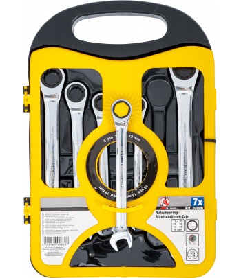 Set chei combinate cu clichet 8 - 19 mm 7 piese