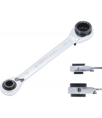 Cheie inelara cu clichet 4-in-1 10 x 13 - 17 x 19 mm