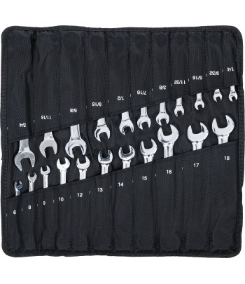 Set chei combinate cu clichet Marimi metric + toli 22 piese