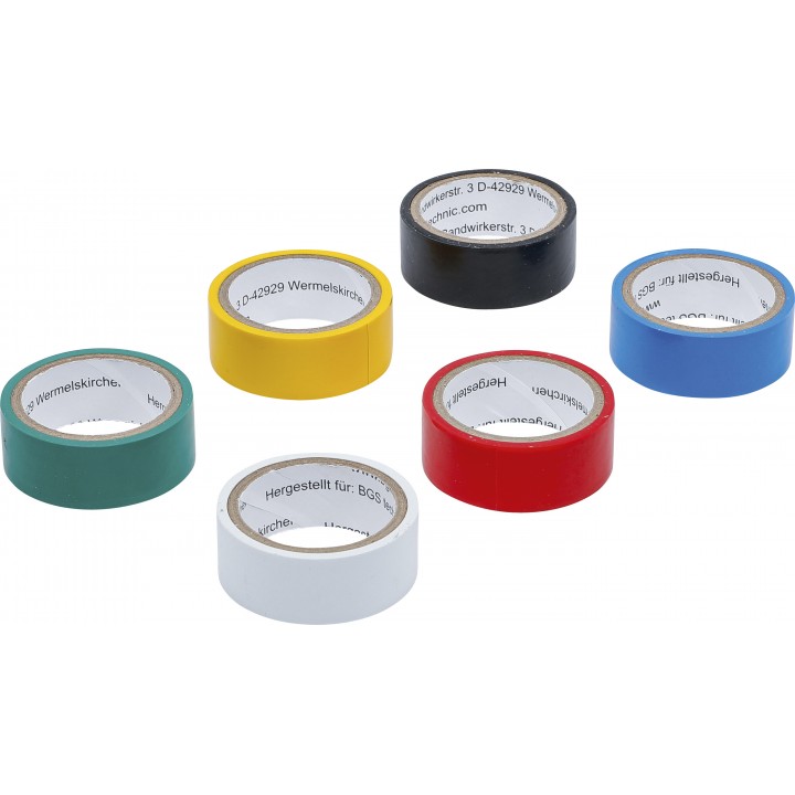 Banda adeziva multipla color 19 x 3,5 m 6 piese