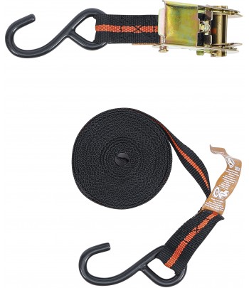 Banda de tensionare cu clichet cu 2 carlige grele 5 m x 24 mm