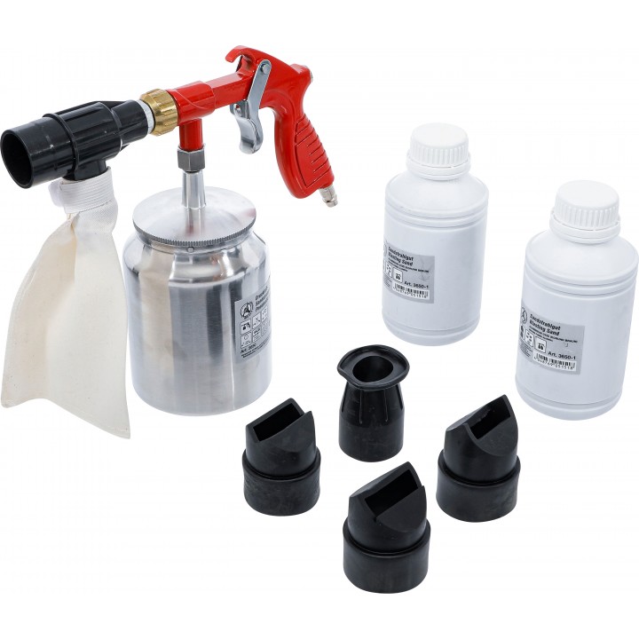 Pistol de sablare pneumatic inclusiv accesorii