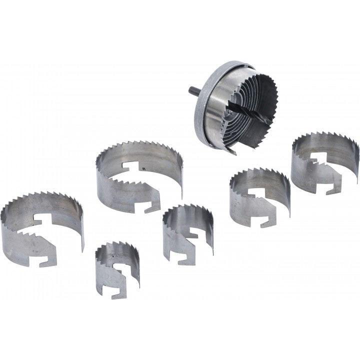 Set coroane de taiere diametru 26 - 63 mm Adancime 43 mm 7 piese