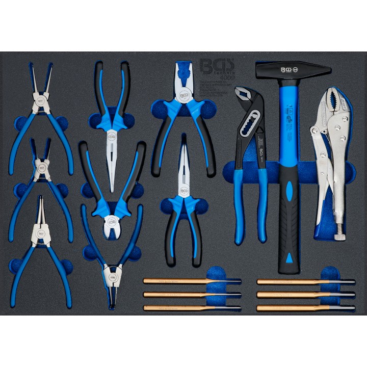 Suport organizator pentru carucior 3pe3 Set ciocane, clesti extractoare splinturi | 17 piese
