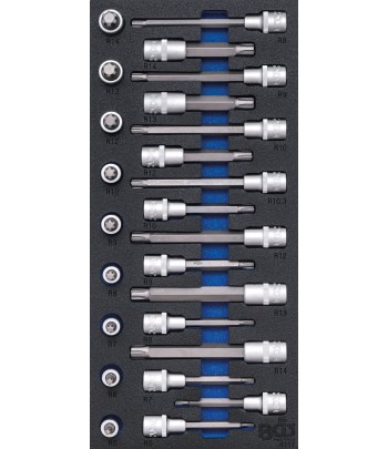 Suport organizator pentru carucior 1pe3 Set biti | Profil pana pentru RIBE | 25 piese