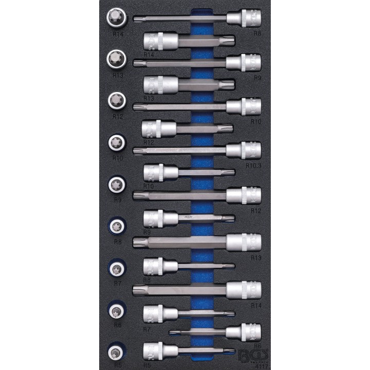 Suport organizator pentru carucior 1pe3 Set biti | Profil pana pentru RIBE | 25 piese
