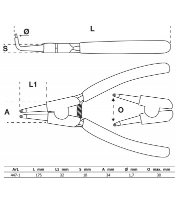 Cleste inele de siguranta in unghi pentru sigurante exterioare 175 mm