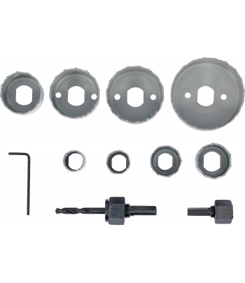 Set coroane de taiere  diametru 19 - 64 mm  Adancime 24 mm  11 piese