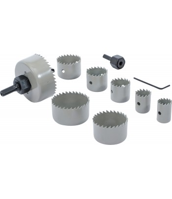 Set coroane de taiere  diametru 19 - 64 mm  Adancime 24 mm  11 piese