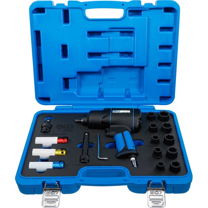 Set surubelnita cu impact pneumatica si chei tubulare | 12,5 mm 1pe2 | 1200 Nm | 16 piese