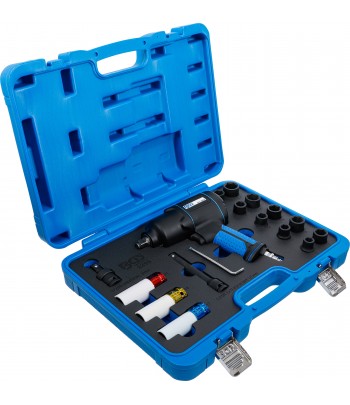 Set surubelnita cu impact pneumatica si chei tubulare | 12,5 mm 1pe2 | 1200 Nm | 16 piese