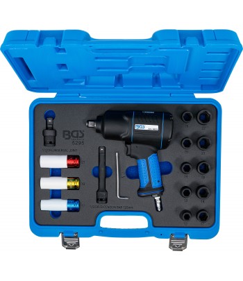 Set surubelnita cu impact pneumatica si chei tubulare | 12,5 mm 1pe2 | 1200 Nm | 16 piese