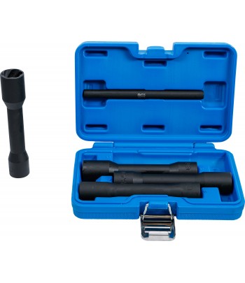 Set capete chei tubulare profil spiral / Extractoare de suruburi, adanci | 12,5 mm 1pe2 | 17 - 22 mm | 5 piese