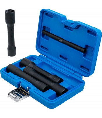 Set capete chei tubulare profil spiral / Extractoare de suruburi, adanci | 12,5 mm 1pe2 | 17 - 22 mm | 5 piese