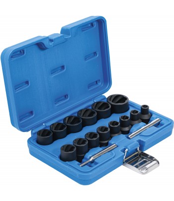 Set capete chei tubulare profil spiral | Extractoare de suruburi | 12,5 mm 1pe2 | 8 - 27 mm | 16 piese Join Now!