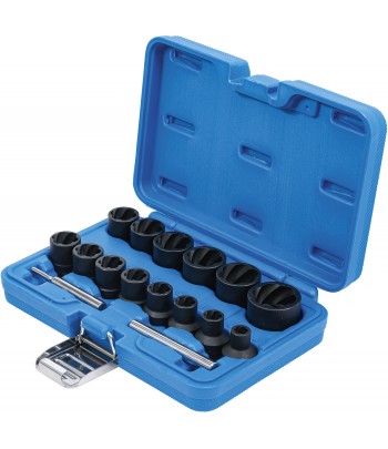 Set capete chei tubulare profil spiral | Extractoare de suruburi | 12,5 mm 1pe2 | 8 - 27 mm | 16 piese Join Now!