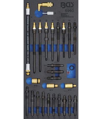Suport organizator pentru cărucior 1pe3| Set adaptoare pentru tester compresie si pierdere presiune | 30 piese