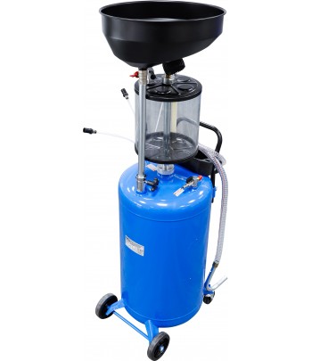 Aparat pneumatic de aspirare ulei cu recipient de colectare ulei uzat 80 l