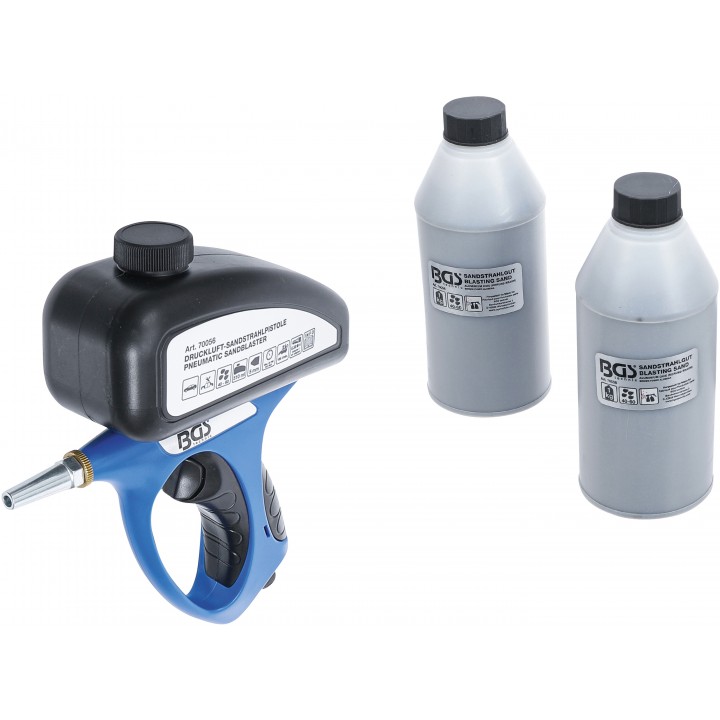 Pistol de sablare pneumatic inclusiv accesorii 3 piese