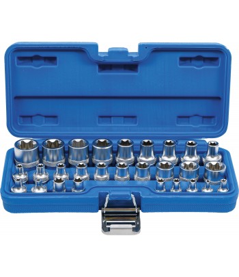 Set chei tubulare, Profil E | 6,3 mm 1pe4 | 12,5 mm 1pe2 | E4 - E24 | 28 piese