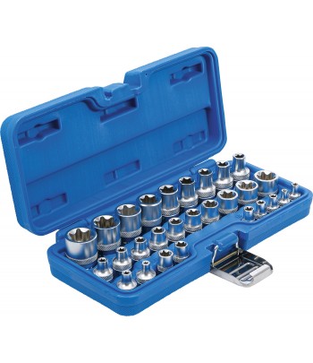 Set chei tubulare, Profil E | 6,3 mm 1pe4 | 12,5 mm 1pe2 | E4 - E24 | 28 piese