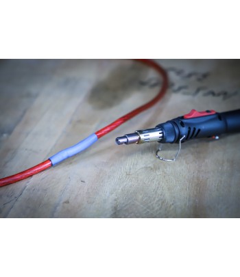 Mini-arzator gaz fierbinte cu sortiment furtunuri contractabile colorate cu aprindere piezoelectrica 162 piese