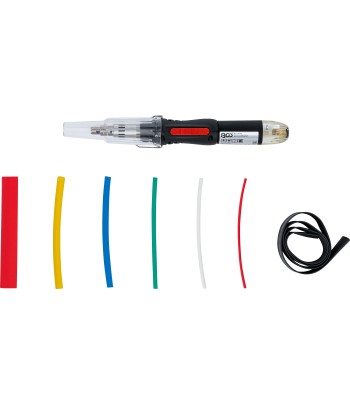 Mini-arzator gaz fierbinte cu sortiment furtunuri contractabile colorate cu aprindere piezoelectrica 162 piese