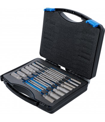 Set chei tubulare 6 colturi|extra lungi|Antrenare 6 colturi exterior 6,3 mm 1pe4|pentru masini de gaurit|5,5-19 mm|15piese