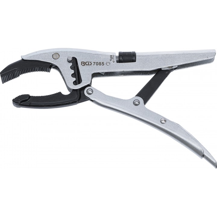 Cleste autoblocant reglare rapida 4 pozitii Bacuri de reazem cotite adanc tip francez 250 mm