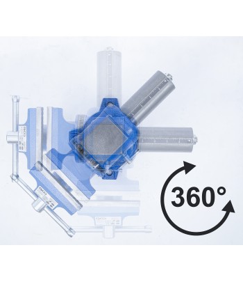 Menghina paralela | Bacuri de strangere 100 mm | Rotativa 360°