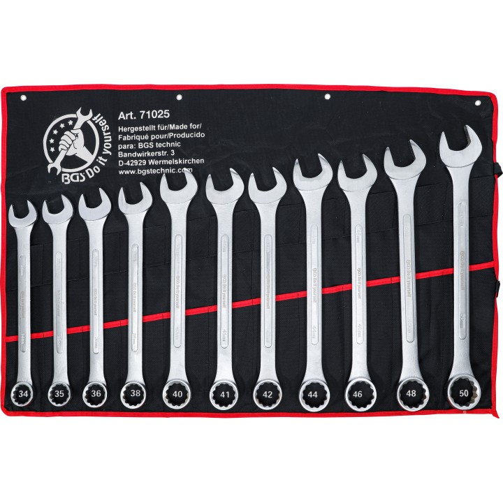 Set chei combinate XXL 34 - 50 mm 11 piese