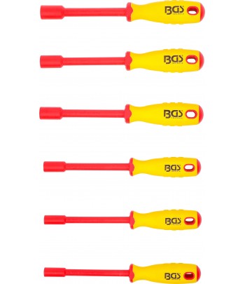 Set surubelnite cu capete chei tubulare VDE  hexagon  5,5 - 12 mm  6 piese