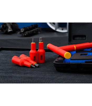 Set capete biti VDE | Antrenare patrat interior 12,5 mm 1pe2 | Profil T pentru Torx T20 - T55 | 10 piese