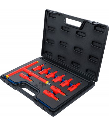 Set capete biti VDE | Antrenare patrat interior 12,5 mm 1pe2 | Profil T pentru Torx T20 - T55 | 10 piese
