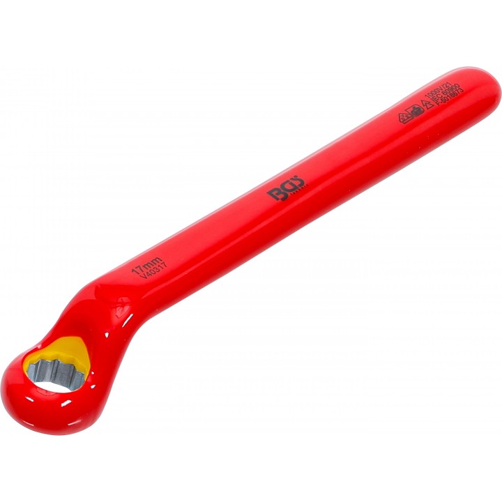 Cheie inelara cu un capat VDE  cotite adanc  17 mm