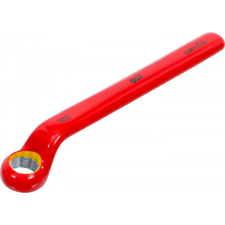 Cheie inelara cu un capat VDE  cotite adanc  22 mm